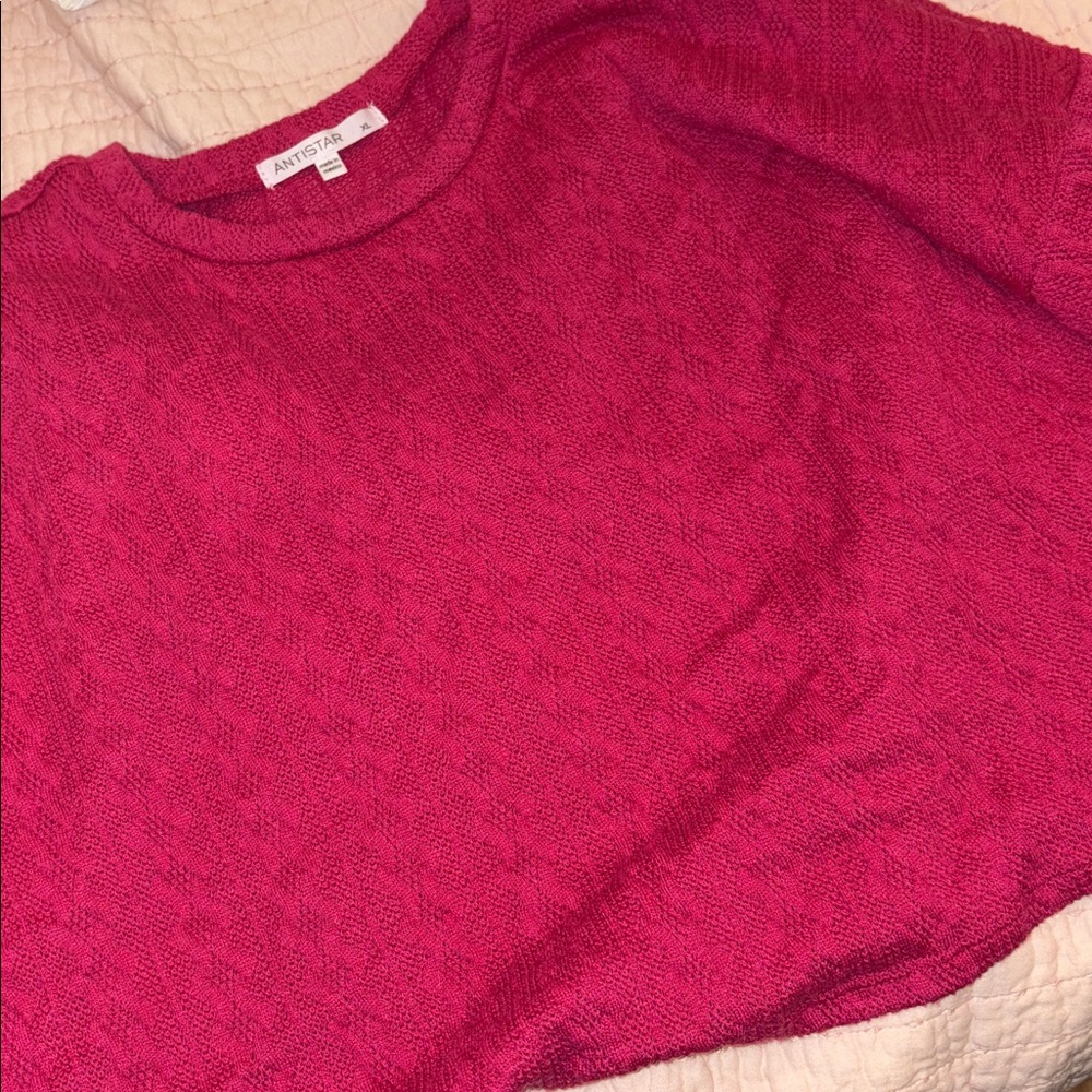 Antistar Fuchsia Knit Top